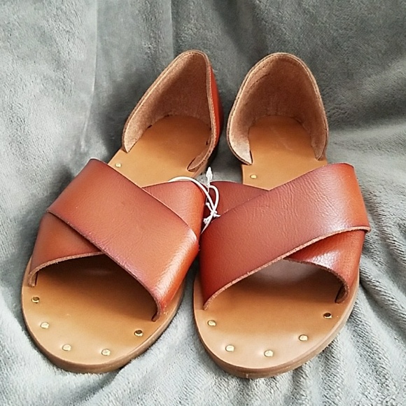 open toe slide sandals